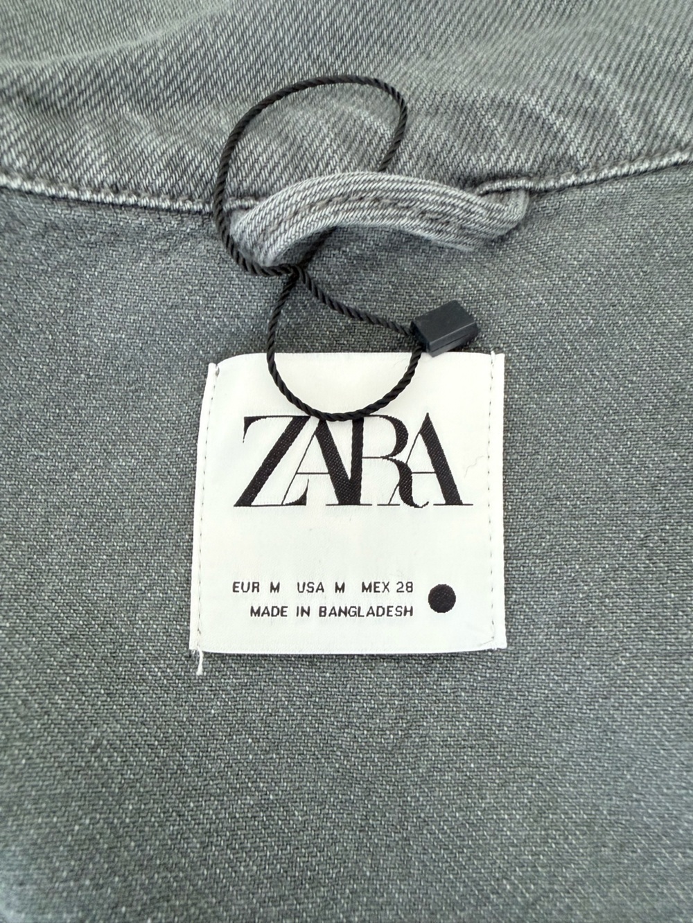Zara Denim Utility Jacket in Washed Charcoal - Picture 11 of 16